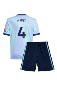 Arsenal Ben White #4 Babytruitje 3e tenue Kind 2024-25 Korte Mouw (+ Korte broeken)